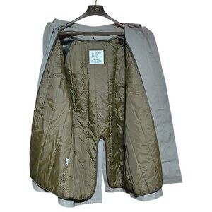 London Fog Men’s Coat 44R – Gray Poly/Cotton Shell, 3M Thinsulate Zip Liner